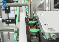 Halb automatischer runder Flaschenglas-Flaschen-Etikettiermaschine PLC mit Siemens