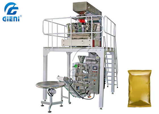 Multihead-Wäger-VertikaleVerpackungsmaschine SS304 Verpacken- der Lebensmittelversiegelnde Maschine